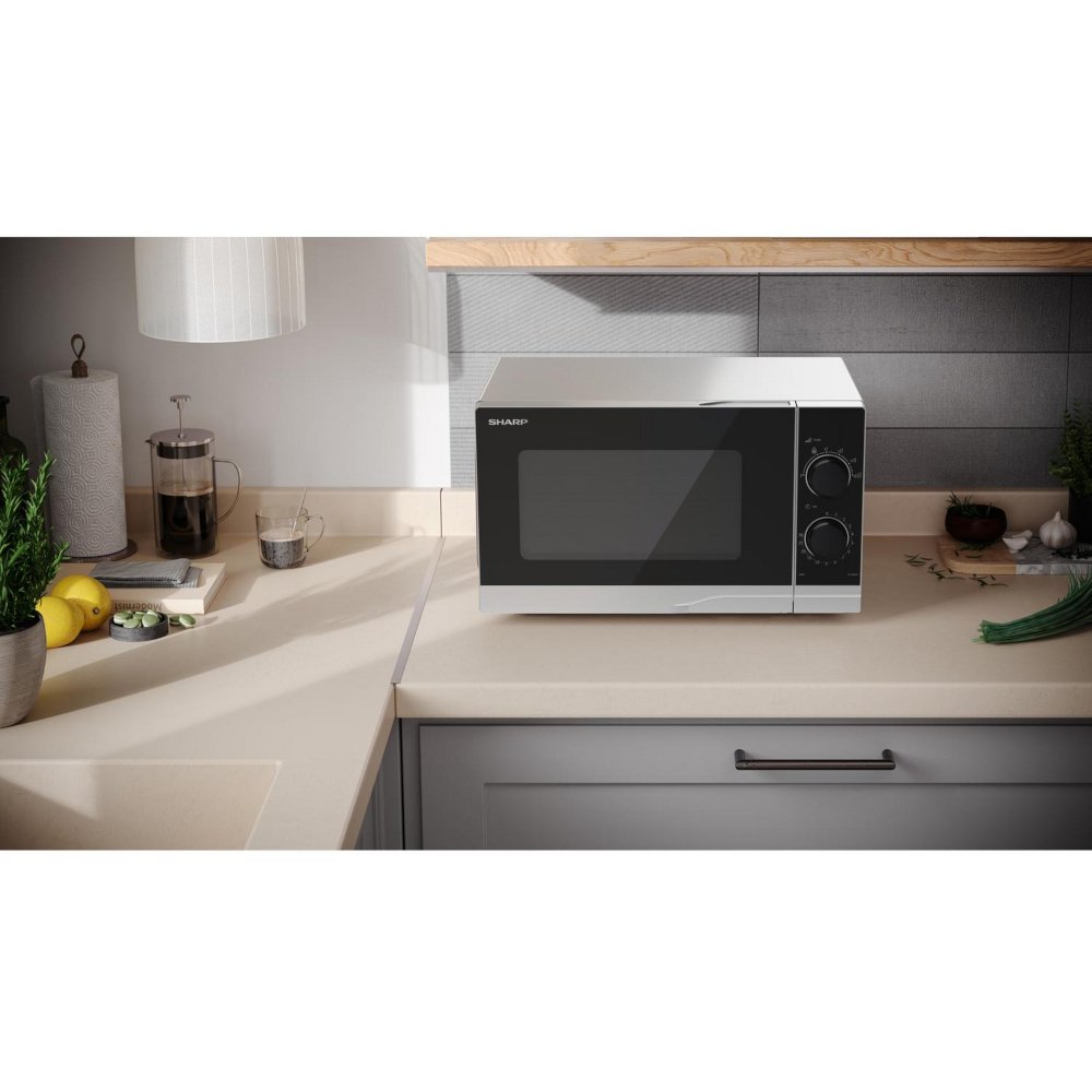 Sharp YC-PS201AU-S Microwave, Silver