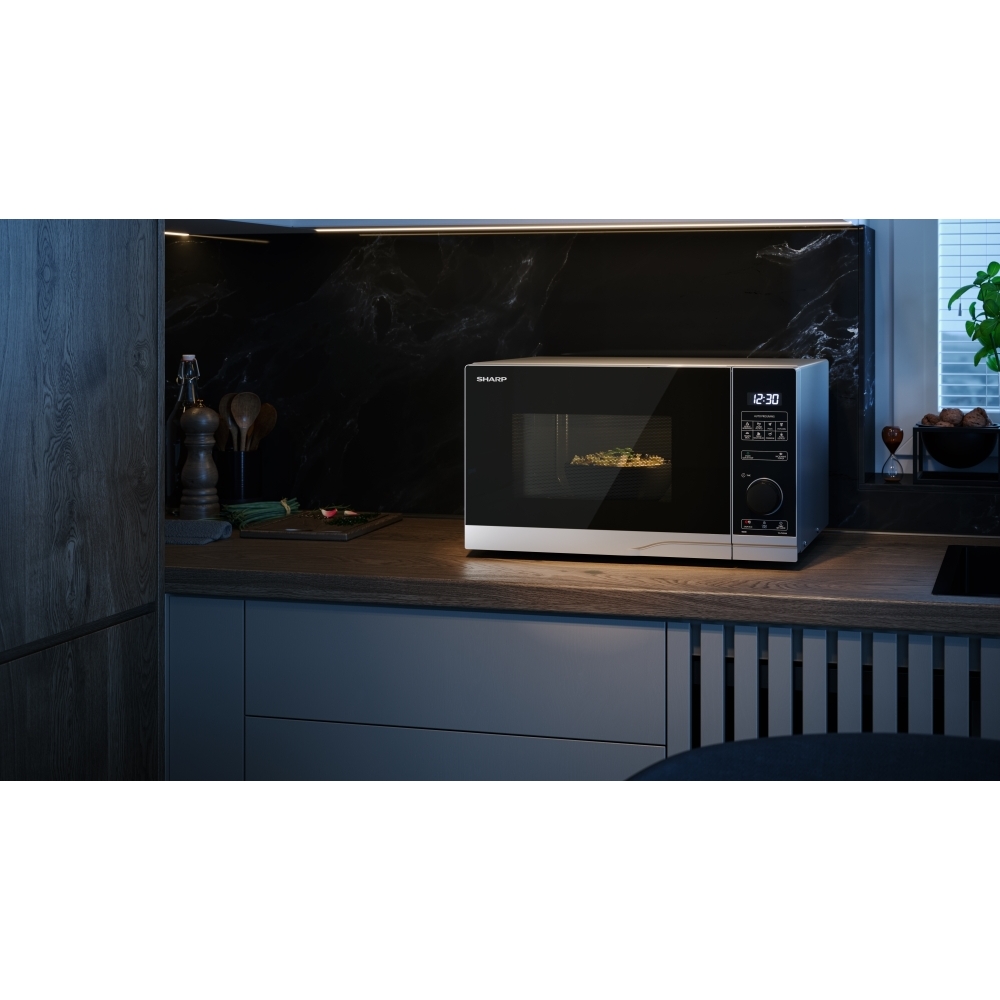 Sharp YC-PS254AU-S Microwave, Silver