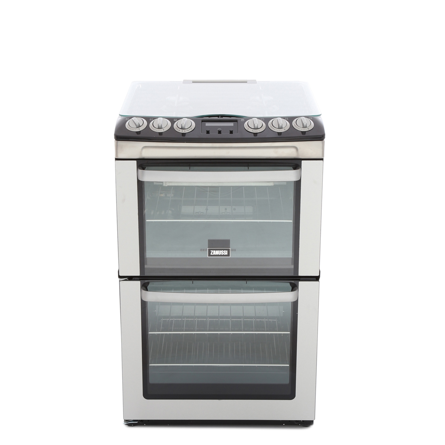 Buy Zanussi ZCG552GXC Gas Cooker with Double Oven Stainless Steel