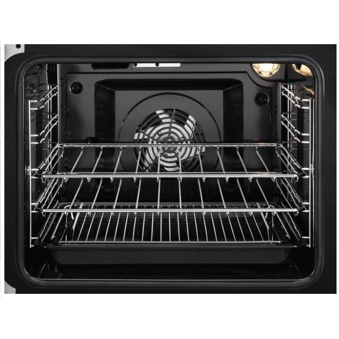 Buy Zanussi ZCK66350BA Dual Fuel Cooker with Double Oven Black