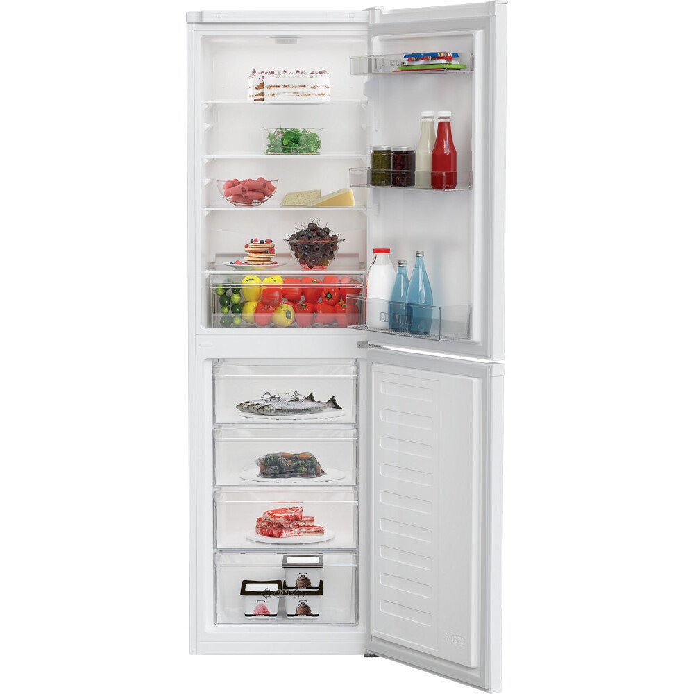 Zenith ZCS4582W Static Fridge Freezer, 50/50, White, E Rated