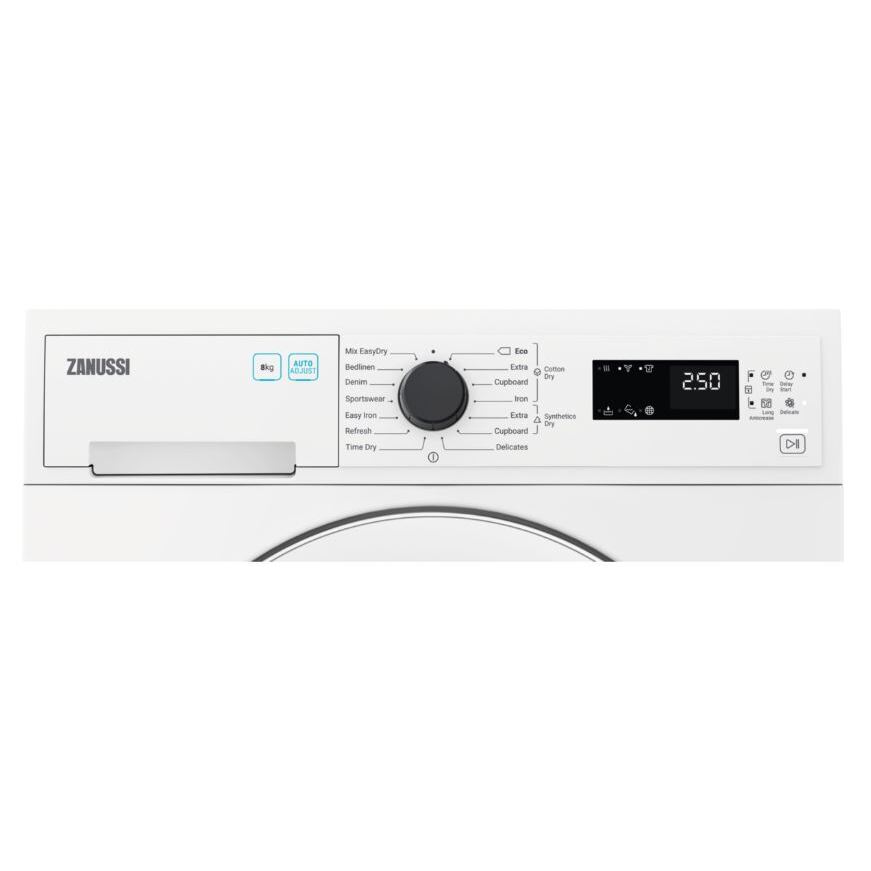 Zanussi ZDC72B4PW Condenser Tumble Dryer, 7kg, White, B Rated Marks Electrical