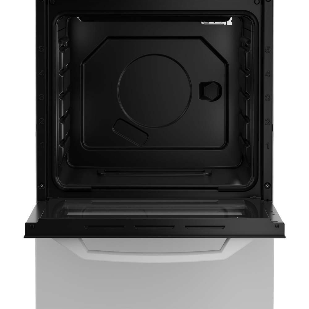 Zenith ZE503W Solid Plate Electric Cooker with Single Oven, White, A Rated