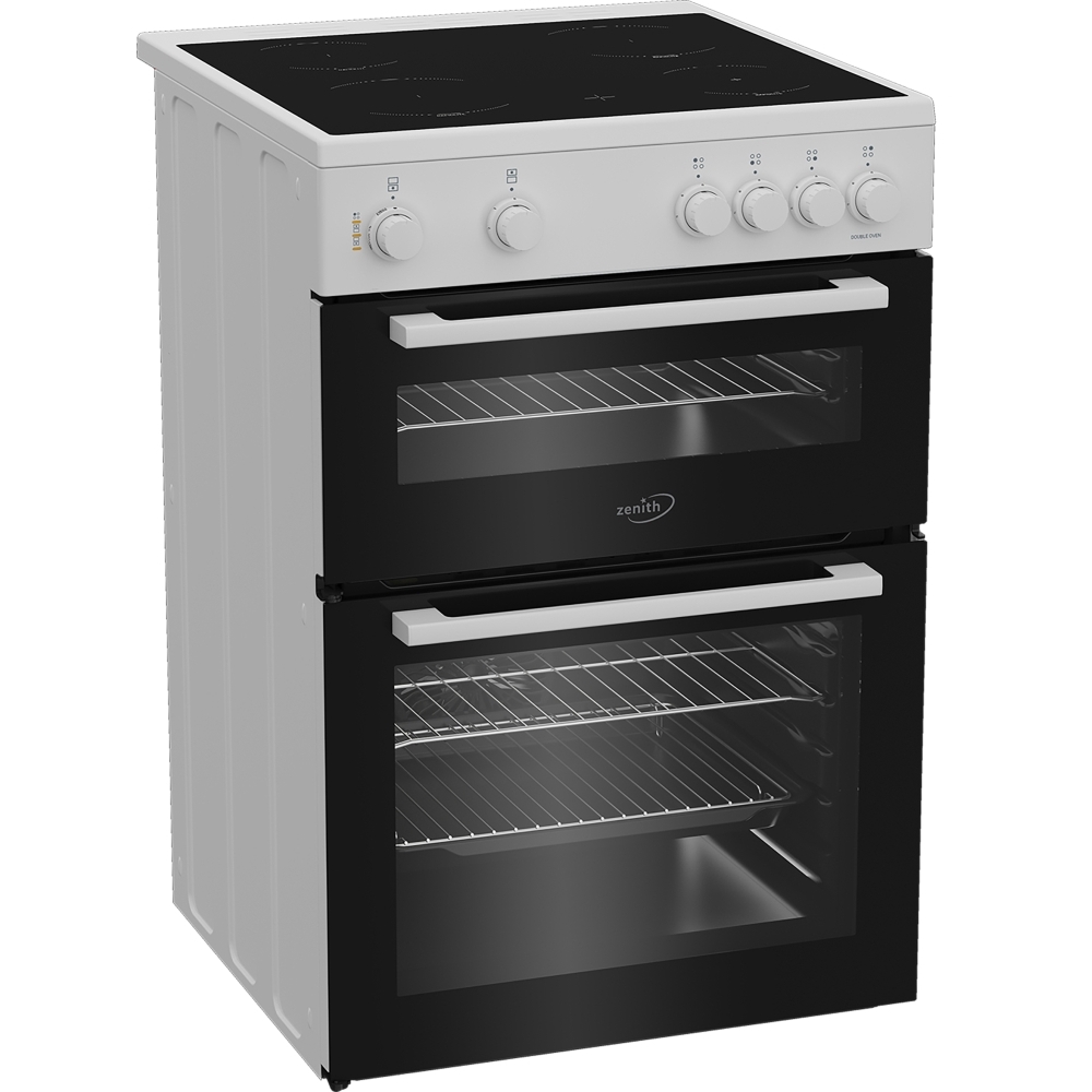 Zenith ZET605W Induction Electric Cooker with Separate Grill, White, A Rated