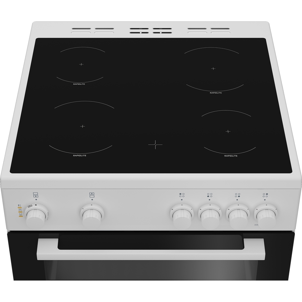 Zenith ZET605W Induction Electric Cooker with Separate Grill, White, A Rated