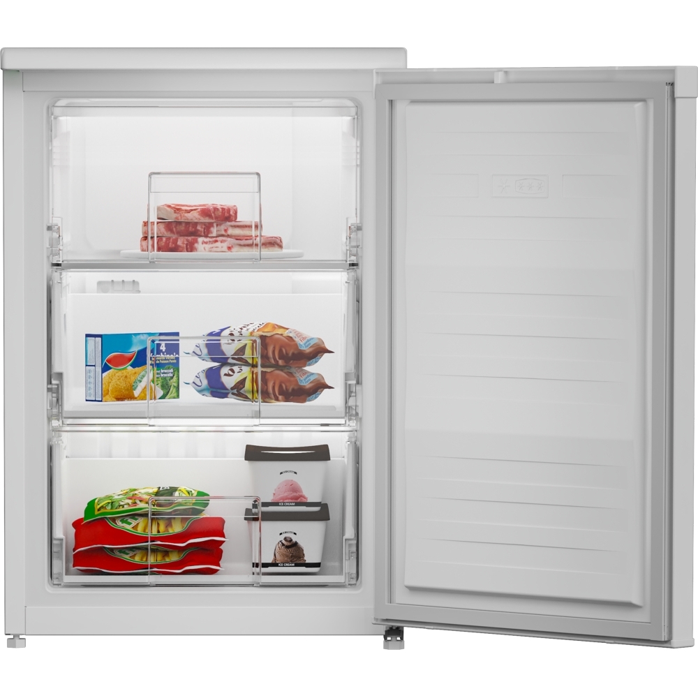 Zenith ZFS4584W Static Under Counter Freezer, White, E Rated