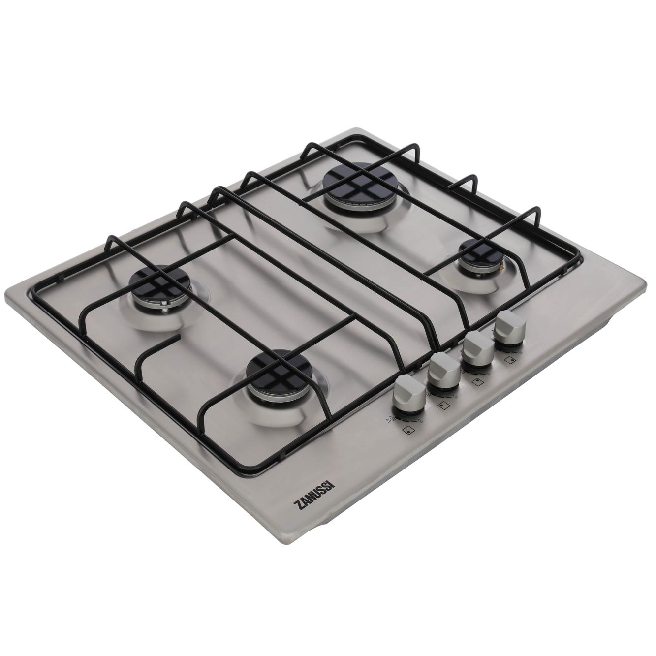 Buy Zanussi ZGG65411SA 4 Burner Gas Hob Stainless Steel Marks Electrical