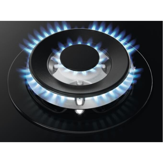 Zanussi ZGGN755K 5 Burner Gas Hob, Black Frameless