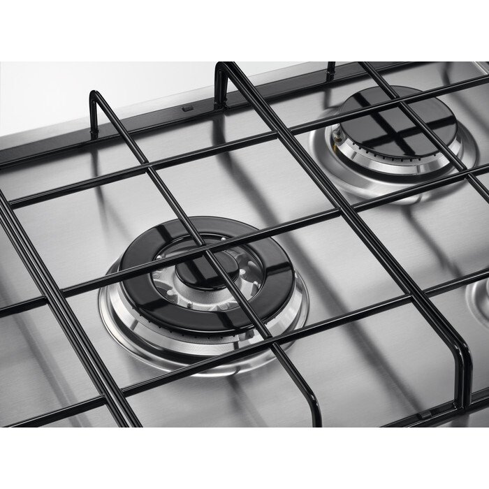 Zanussi ZGNN752X 74cm 5 Burner Gas Hob, Stainless Steel Marks Electrical