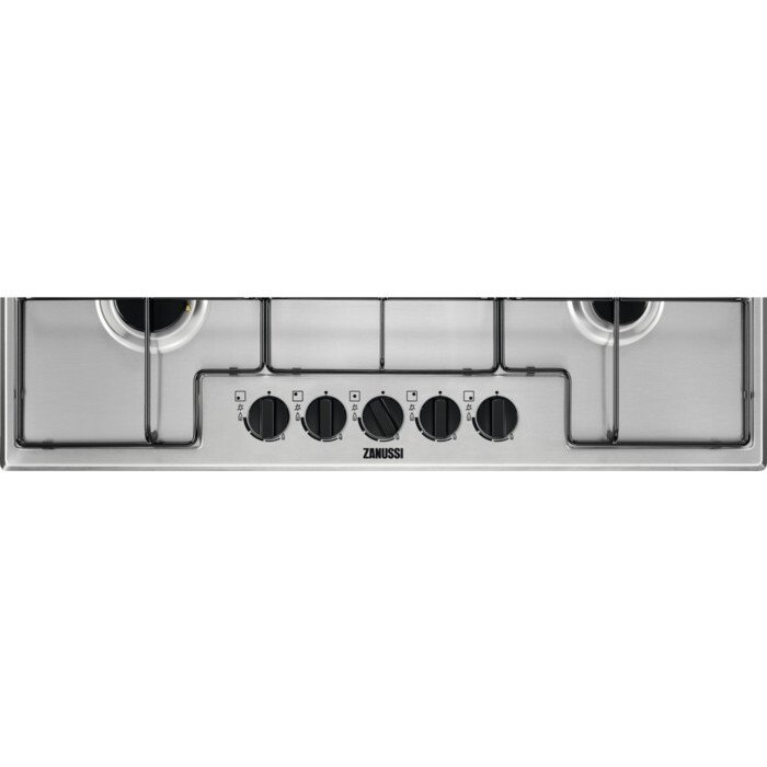 Zanussi ZGNN752X 74cm 5 Burner Gas Hob, Stainless Steel Marks Electrical