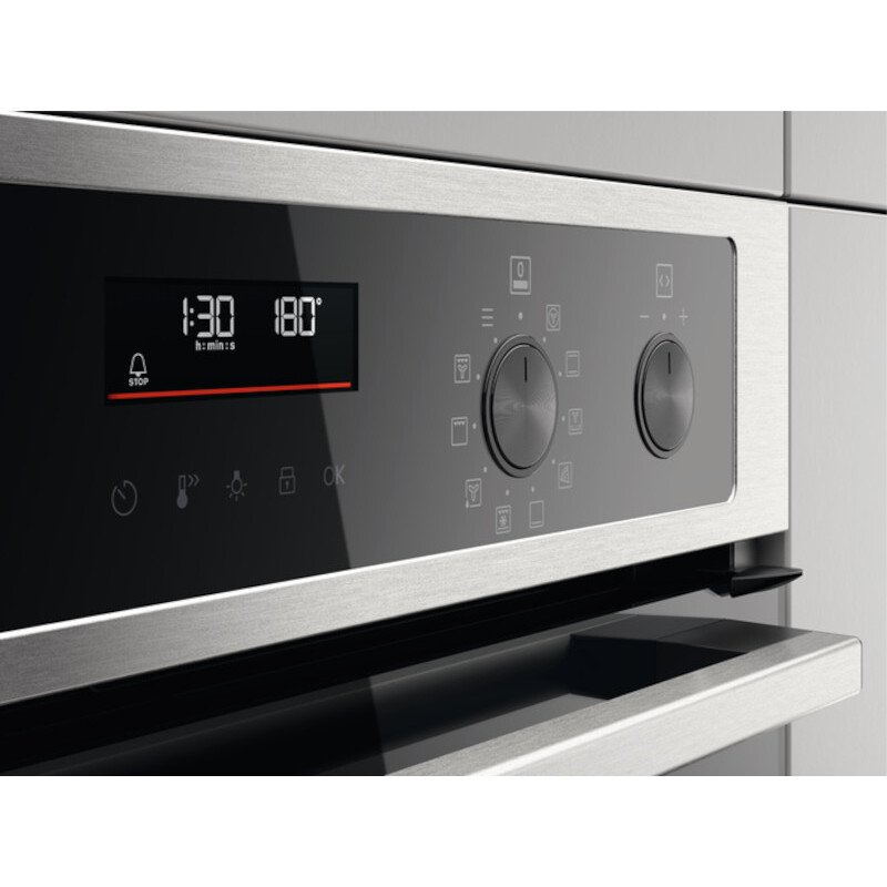 Zanussi ZKCNA7XN BuiltIn Electric Double Oven, Stainless Steel, A Rated Marks Electrical