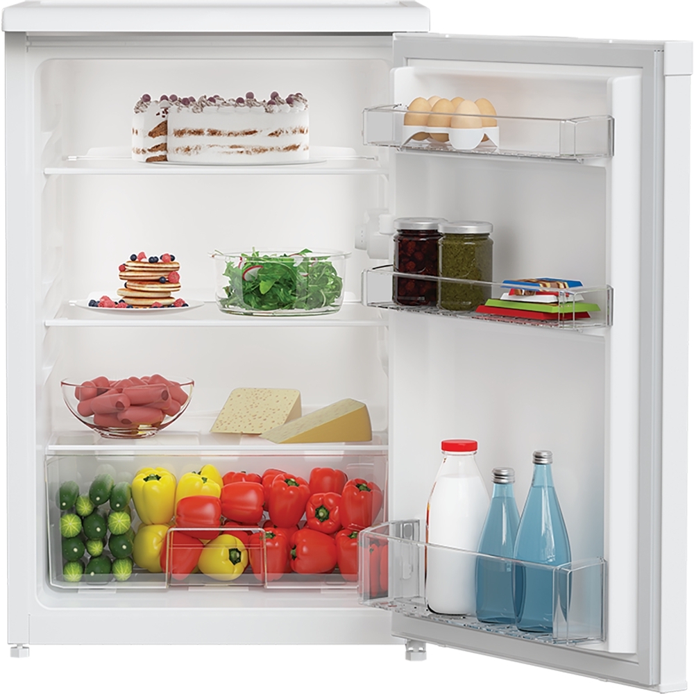 Zenith ZLS4584W Under Counter Larder Fridge, White, E Rated