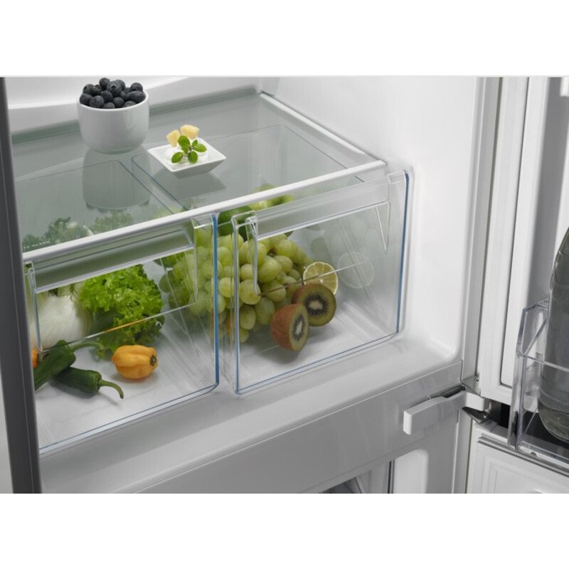 Zanussi ZNFN18ES3 Low Frost Integrated Fridge Freezer, Sliding Hinge