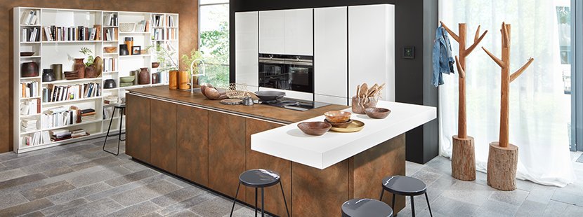 Ferro/Nova Lack Corten Steel and White