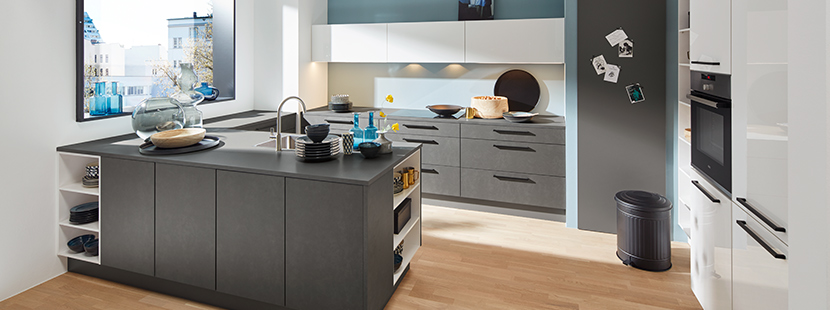 Metal/Lux Steel Grey and White