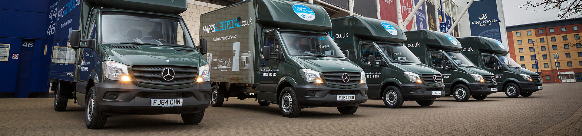 Our fleet of delivery vans