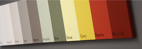 Colour ranges