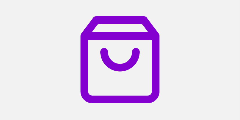 Add items to your bag and head to the checkout