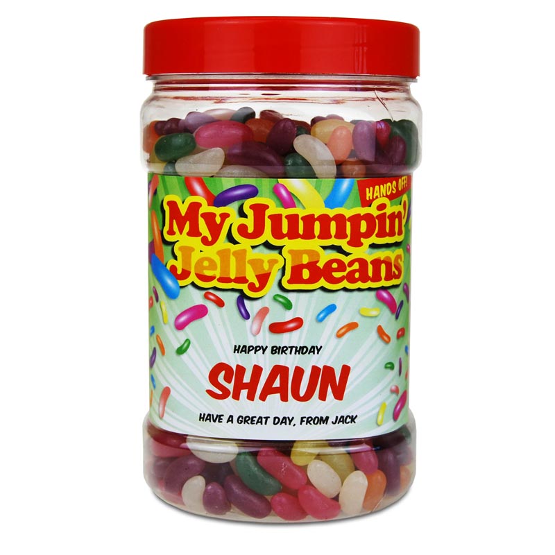 Personalised Sweetie Jar Jelly Beans Buy from