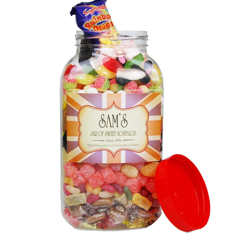 Personalised Traditional Sweet Jar Buy from