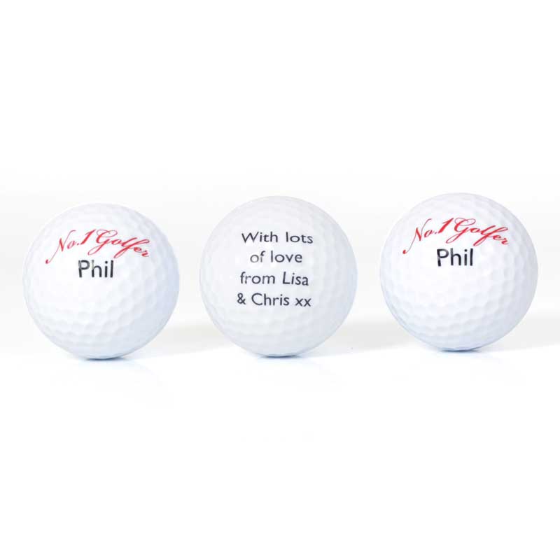 set of personalised no1 golfer golf ball buy from set of personalised no1 golfer golf ball buy from