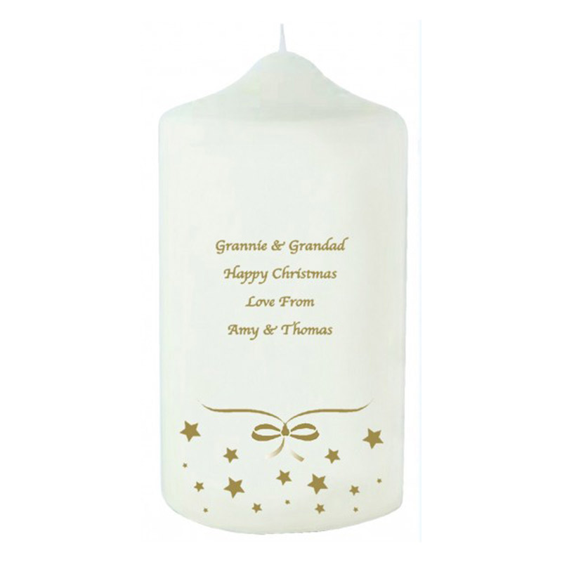 Personalised Christmas Candle Buy from