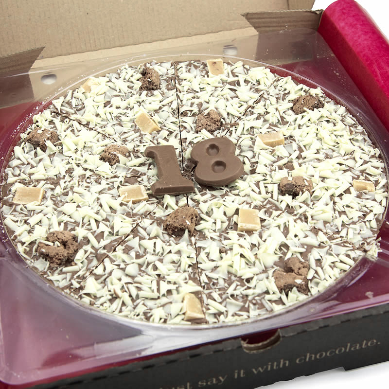 18th Birthday Chocolate Pizza - 10"