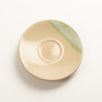 espresso schotel in levendige kleurnuances - poederroze met dip