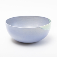 Schaal groot in levendige kleurnuances - staalblauw met dip