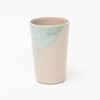 Beker in kleurnuances - poederroze met dip