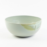 Schaal middelgroot in levendige kleurnuances - poederblauw met dip