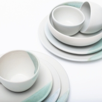 Kommetje - naturel met dip - kleur uitlopend