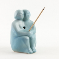 Wierookhouder 'samen' - blauw