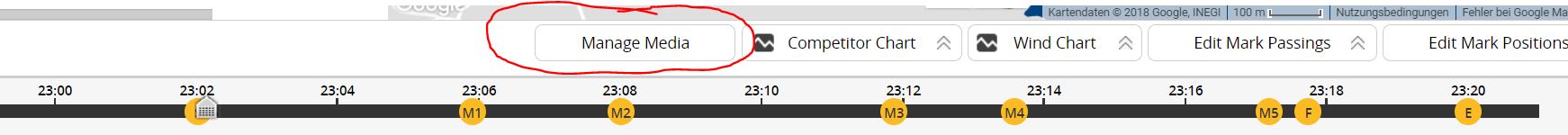 Figure 2: Manage media button is only visible when logged in as admin