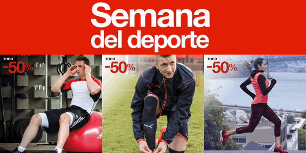 MÁS REBAJAS! Semana del deporte El Corte Inglés con rebajas MÁS REBAJAS! Semana del deporte El Corte Inglés con rebajas