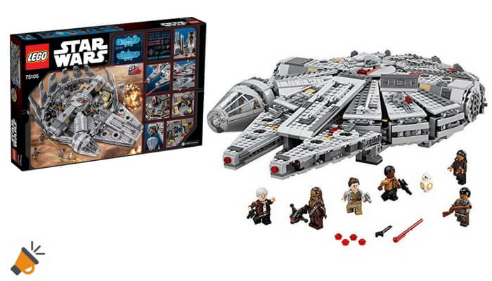 ¡PRECIAZO! LEGO Star Wars Halcón Milenario por tan solo 83€