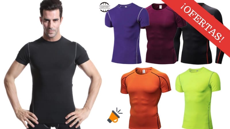 camiseta de compresion para hombre