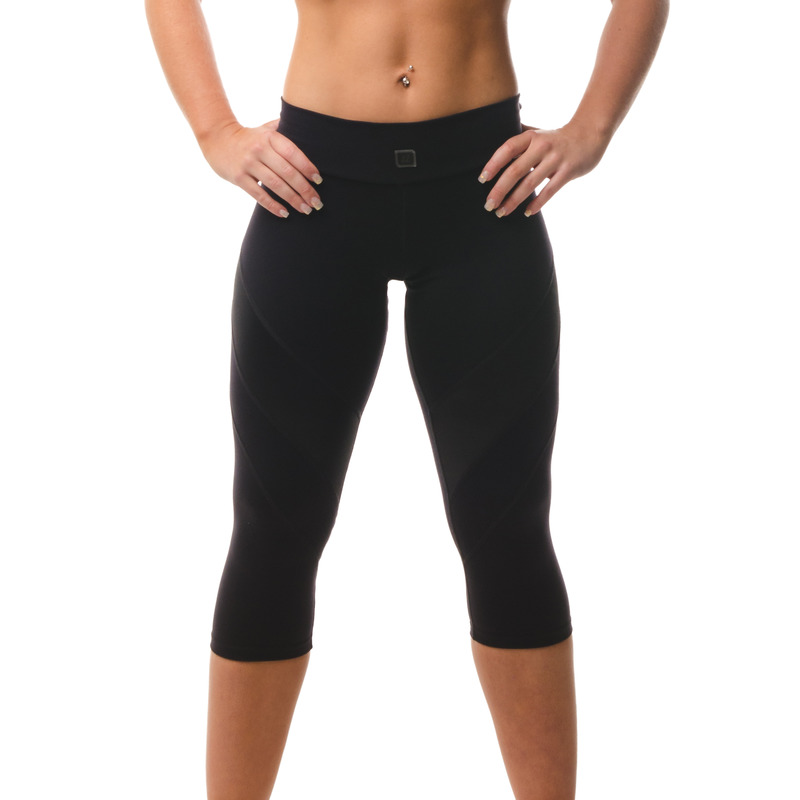 Zara Multi-functional 3/4 Capri Legging Jet Black Front