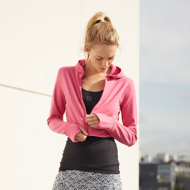 Amelia Crop Hoodie Hot Pink