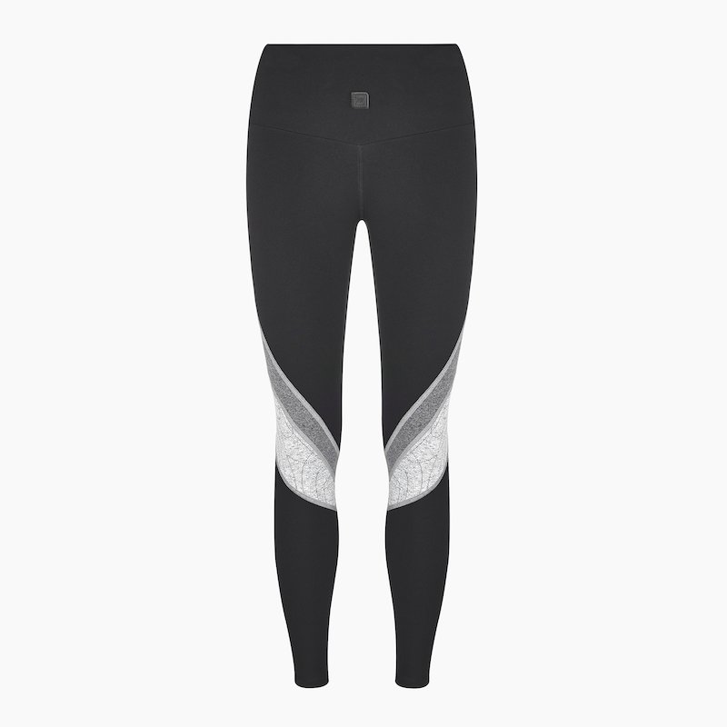 Erica Full Length Legging Jet Black Grey Swirl