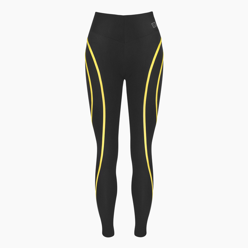 Eve Yellow Jet Black Legging
