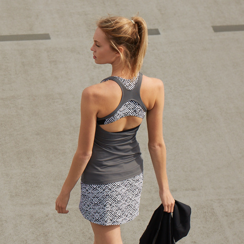 Ella Storm Grey Open-back Vest