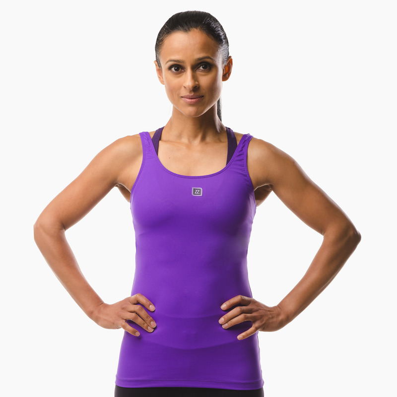 Erin Performance Vest Top Purple Pout Front