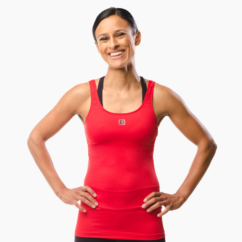 Erin Performance Vest Top Extreme Red Front