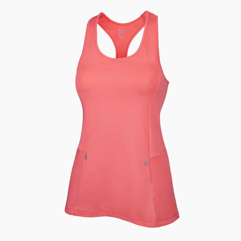 Alana Neon Coral Racer-back Fitness Vest