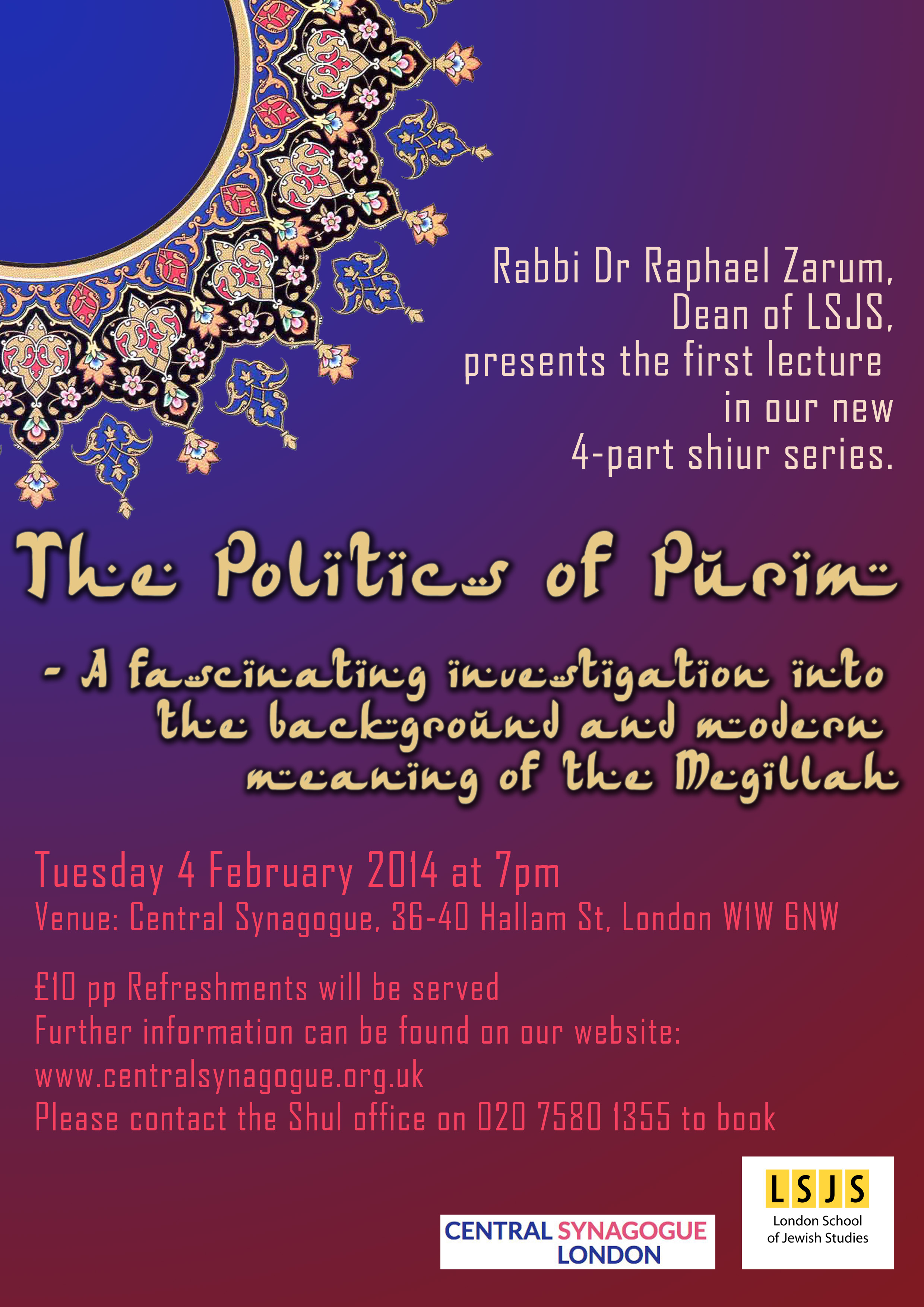 Rafi Zarum shiur flyer copy