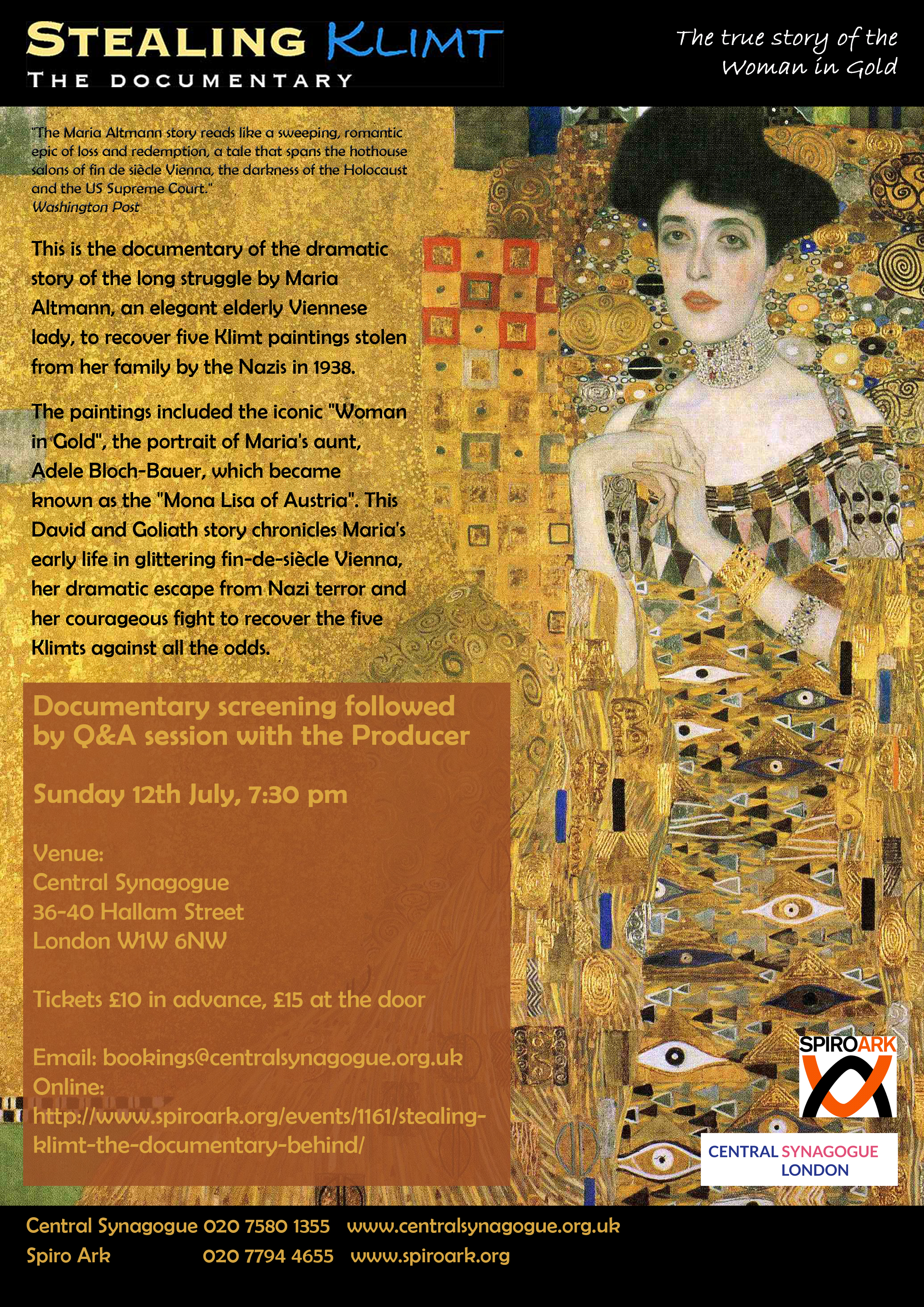 Stealing Klimt documentary evening copy