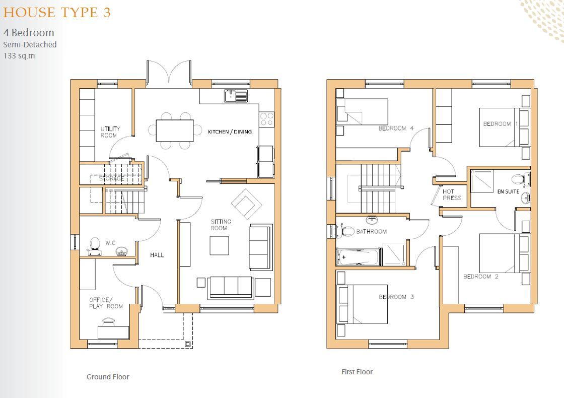 House Type 3, Carraig Nua, House Type 3, Carraig Nua, Carraig Nua, Old