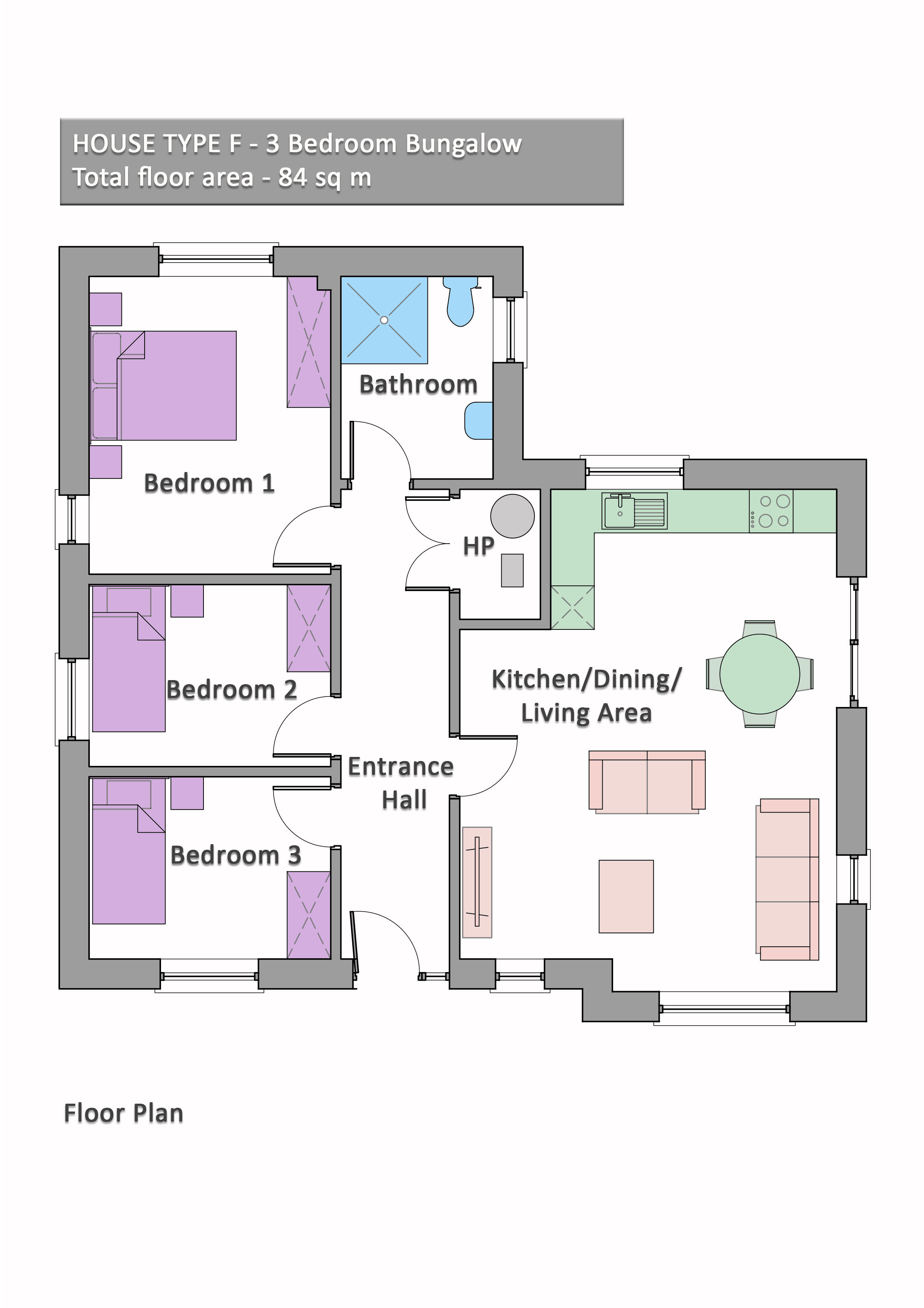 House Type F, Ard Uisce, House Type F, Ard Uisce, Ard Uisce, Whiterock Hill , Wexford Town, Co