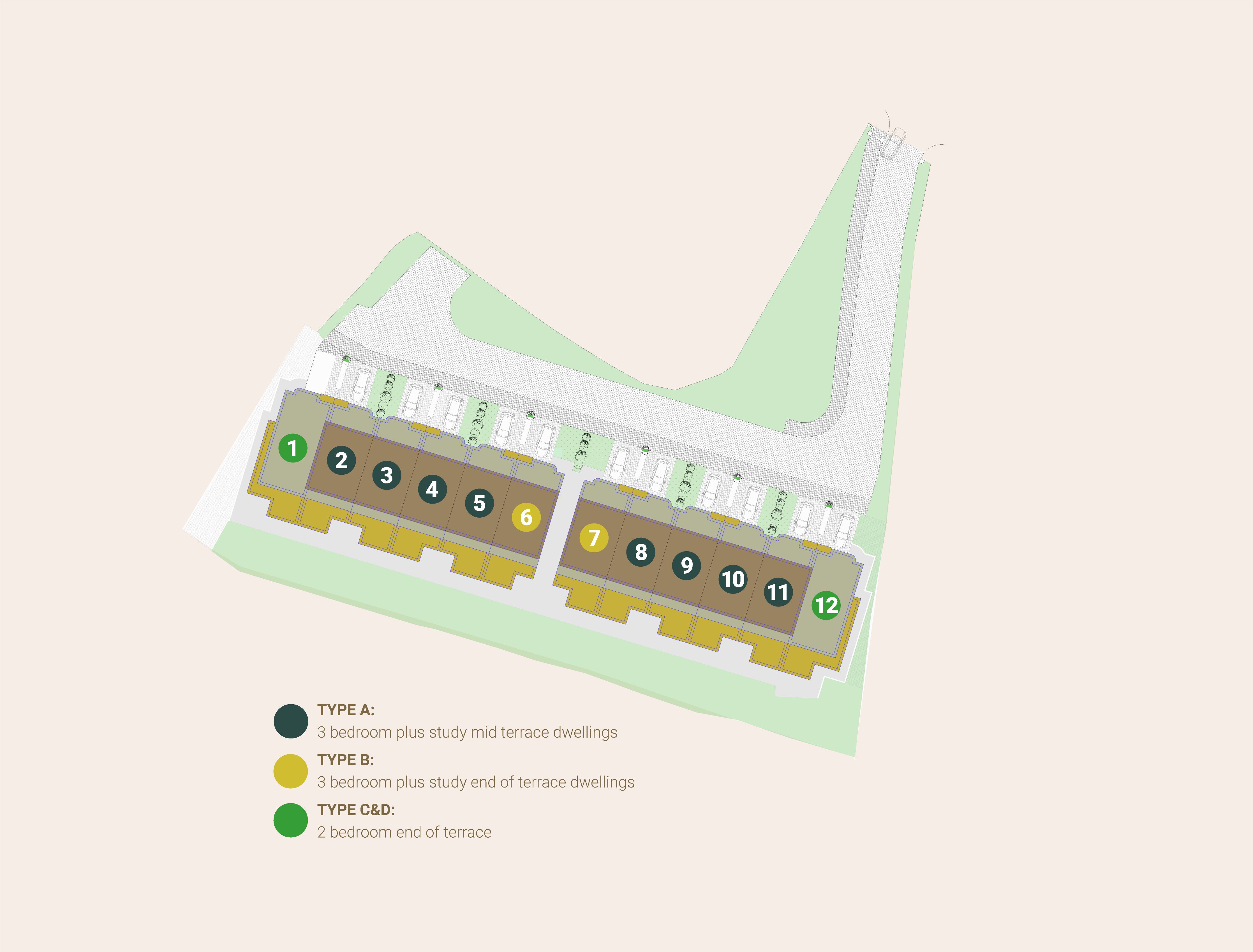 3 Bedroom Mid Terrace, Radharc Developments Ltd, 3 Bedroom Mid Terrace